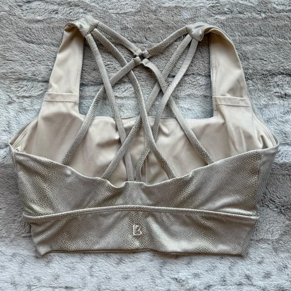 Buffbunny Collection Revolution Sports Bra in Gold Cobra Size M - Picture 2 of 6